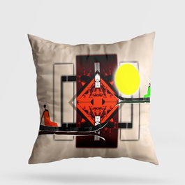 Aberto Design Cojín Multicolor 43 x 43 cm